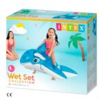 Intex Baleine 152 × 114 cm – Bouée Géante Spectaculaire à Chevaucher