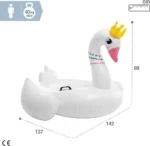 Intex Cygne Gonflable Géant – Bouée Spectaculaire à Chevaucher 188 × 124 cm model 57562NP