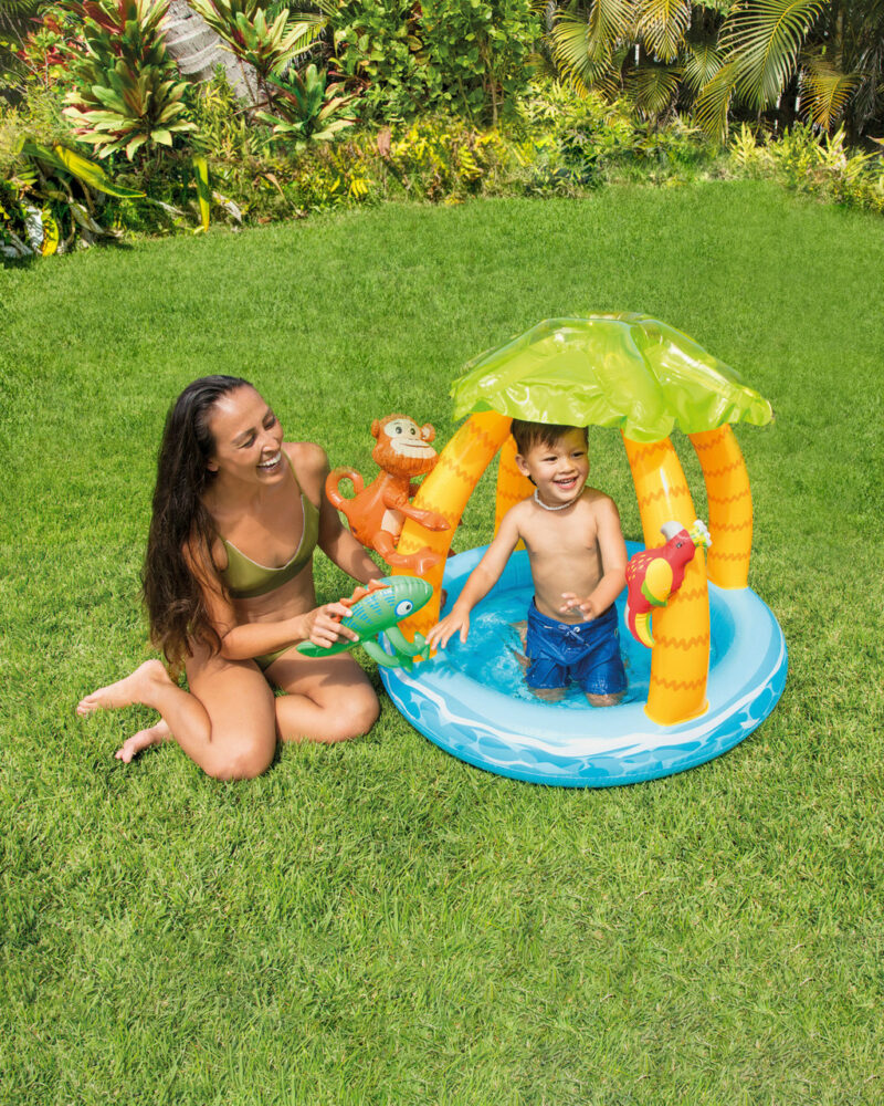 Intex Tropical Island 102 × 86 cm – Piscine Bébé Spectaculaire pour Enfants
