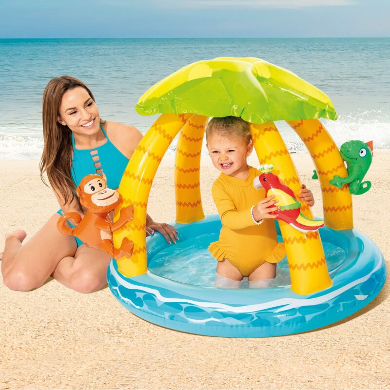 Intex Tropical Island 102 × 86 cm – Piscine Bébé Spectaculaire pour Enfants