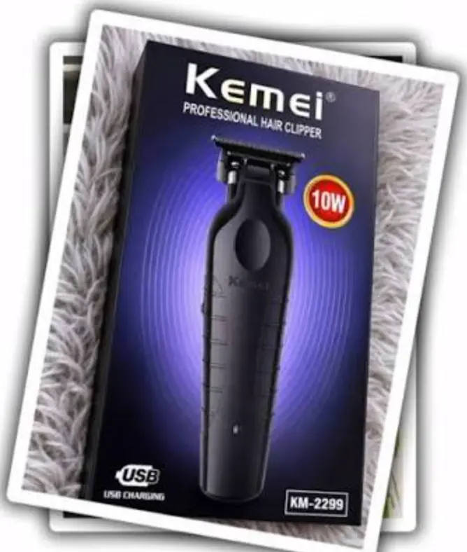 kemei KM-2299 , rechargeable via USB, sans fil, tondeuse zero – 10 W