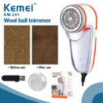 Kemei KM‑241 – Éliminateur de Peluches 4 W – Compact & Puissant