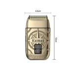 Kemei KM-T362 Rasoir électrique pour homme doré gold - afficheur lcd