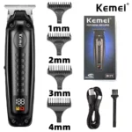 Kemei KM-1578 Hommes Tondeuse À Cheveux Rechargeables Professionnel LCD Affichage Numérique USB