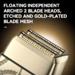 Kemei KM-T362 Rasoir électrique pour homme doré gold - afficheur lcd
