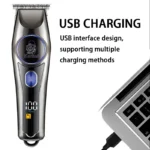 Kemei KM-642 professionnel pour hommes - LCD - ABS + lame en acier au carbone
