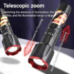 Small Sun ZY‑2309 – Lampe Torche Zoom Puissante 1500 Lm – Outdoor & Pro