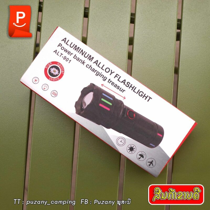 Tucano ALT‑901 – lampe de poche - torche LED 10 W & 8000 mAh – Noir