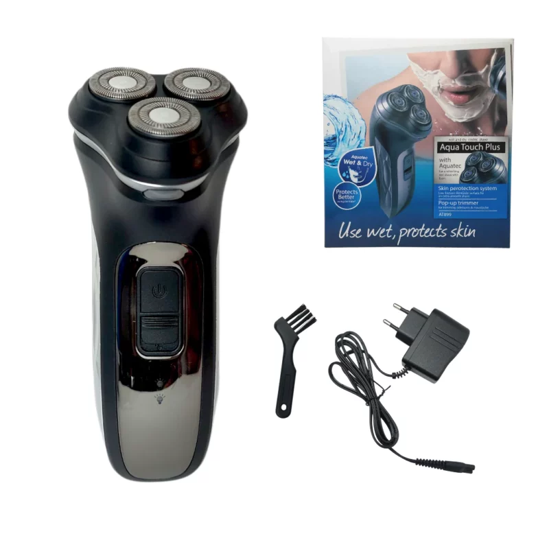 AquaTouch AT899 – Rasoir Électrique Étanche,