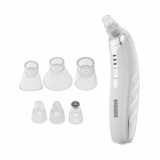 BROWNS BS‑1868A – Aspirateur de Points Noirs Puissant – 18 W – 9 Embouts