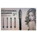 Ensemble de brosses à cheveux thermiques 5 en 1 avec accessoires de coiffure interchangeables