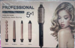 Ensemble de brosses à cheveux thermiques 5 en 1 avec accessoires de coiffure interchangeables