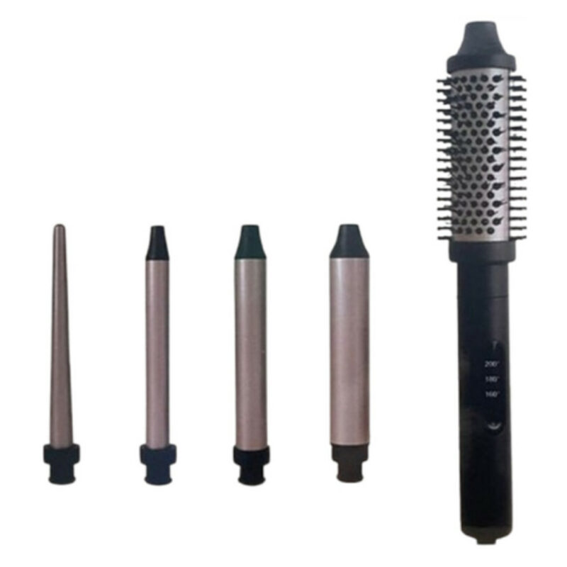 Ensemble de brosses à cheveux thermiques 5 en 1 avec accessoires de coiffure interchangeables