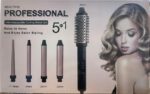 Ensemble de brosses à cheveux thermiques 5 en 1 avec accessoires de coiffure interchangeables