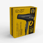 ENZO EN-6007 – Sèche-Cheveux Professionnel 2000W – Ionique, Air Froid, Léger - noir
