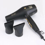 ENZO EN-6007 – Sèche-Cheveux Professionnel 2000W – Ionique, Air Froid, Léger - noir