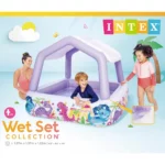 Intex 57470NP – Piscine Gonflable avec Parasol 157×157×122 cm