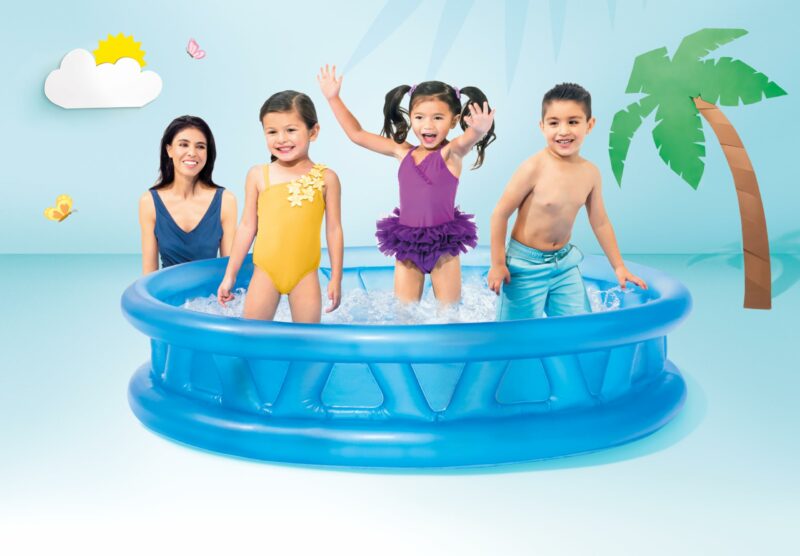Intex 74″ Soft‑Side Pool – Piscine Gonflable Familiale 188 L