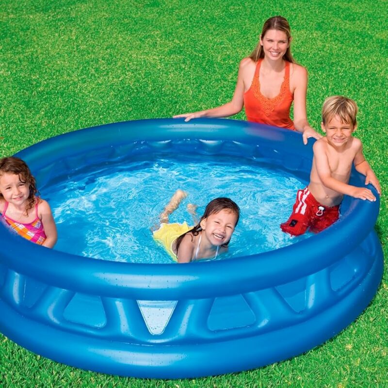 Intex 74″ Soft‑Side Pool – Piscine Gonflable Familiale 188 L