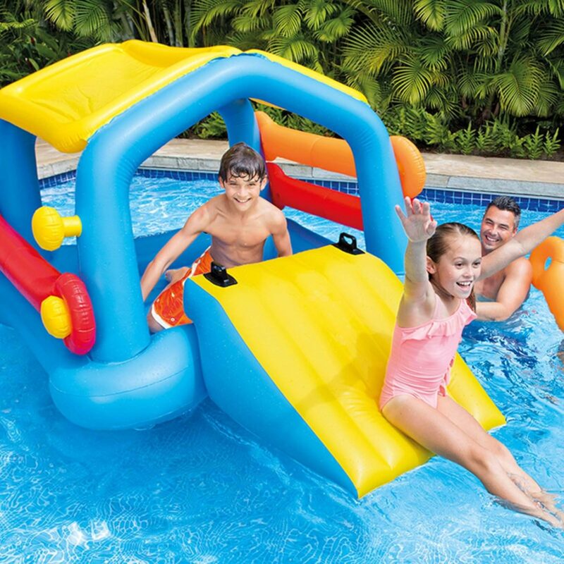 Intex Island with Slide – Île Flottante Familiale avec Toboggan - 58294EP