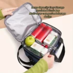Sac à Lunch pique-nique Brivilas Double Couche – Grande Capacité Isotherme & Compacte - grand model