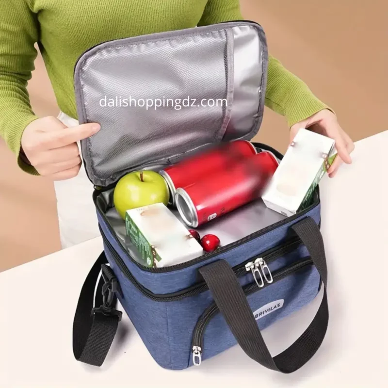 Sac à Lunch pique-nique Brivilas Double Couche – Grande Capacité Isotherme & Compacte - grand model