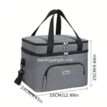 Sac à Lunch pique-nique Brivilas Double Couche – Grande Capacité Isotherme & Compacte - grand model