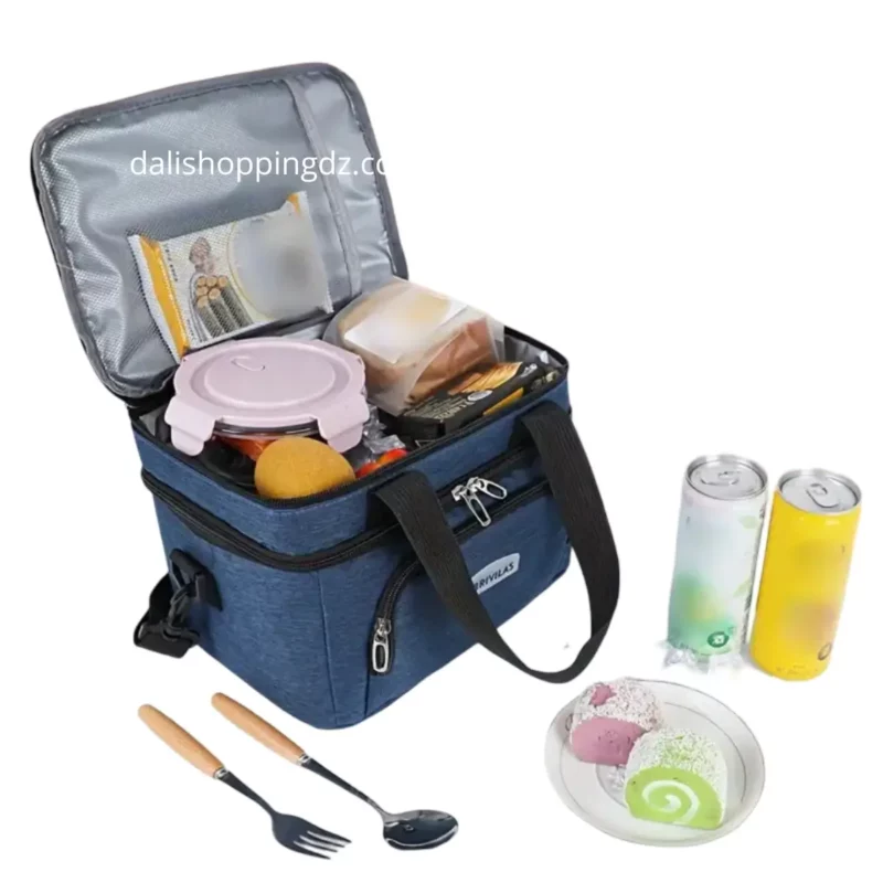 Sac à Lunch pique-nique Brivilas Double Couche – Grande Capacité Isotherme & Compacte - grand model
