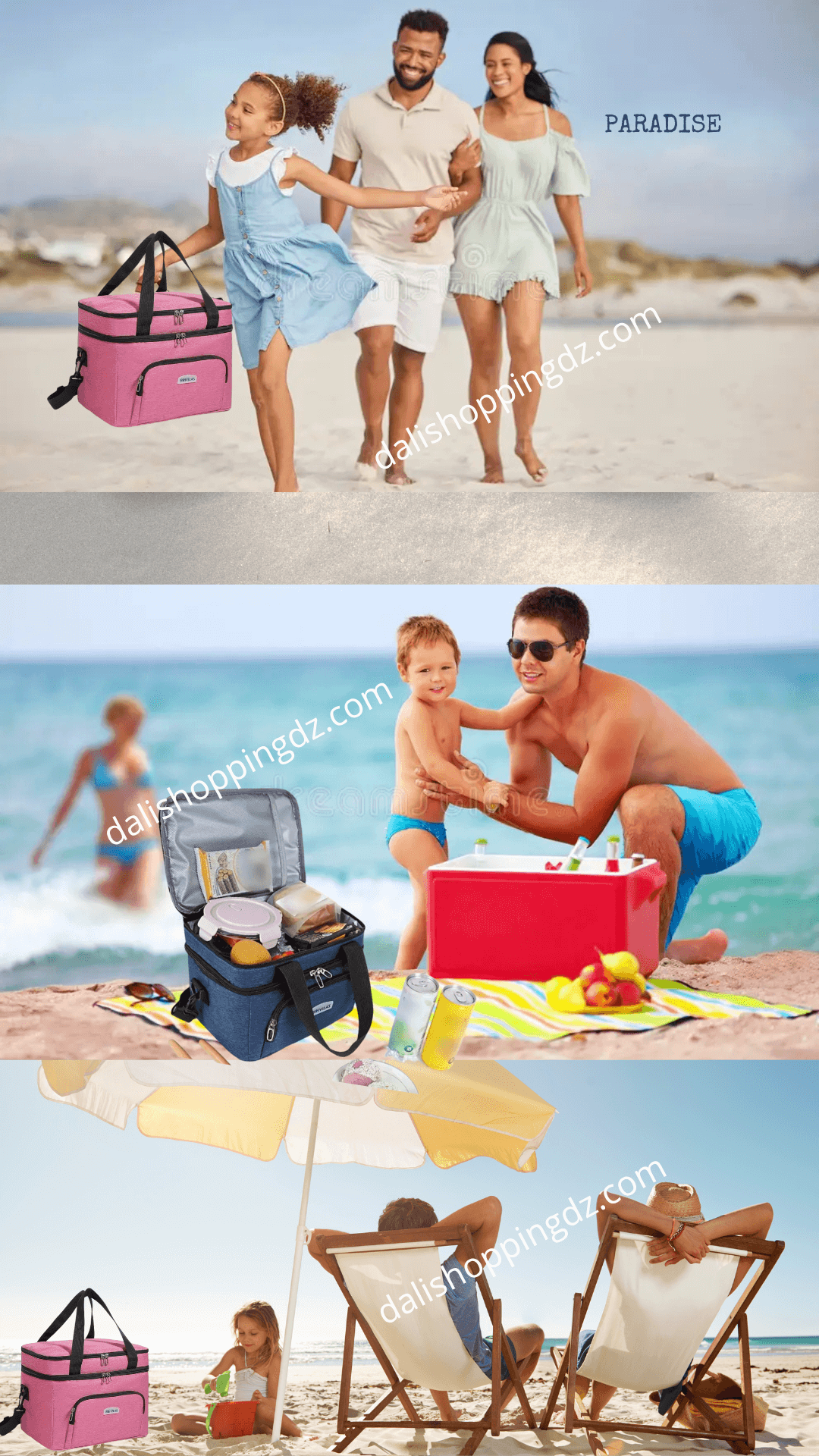 Sac à Lunch pique-nique Brivilas Double Couche – Grande Capacité Isotherme & Compacte - grand model