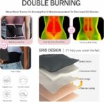 Sweat Shaper Gaine Sauna – Ceinture de Sudation lombaire réglable pour façonner le corps, Pilates, gymnastique, Fitness, Yoga, musculation, Sport, entraînement, soutien de la taille pour hommes et femmes, course à pied – Image 13