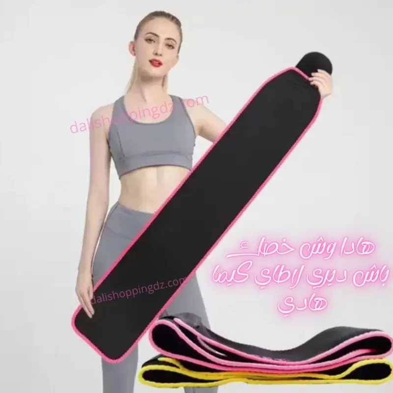 Sweat shaper gaine sauna ceinture de sudation lombaire reglable pour faconner le corps pilates gymnastique fitness yoga musculation sport entrainement soutien de la taille pour hommes et femmes course a pied 5