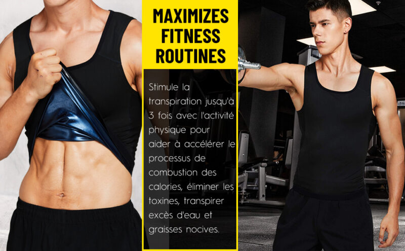 SWEAT SHAPER Débardeur Gainant Minceur Pour Homme