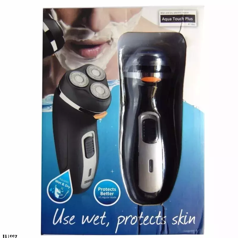 AT-882 Aqua Touch – Rasoir Électrique Rechargeable Étanche