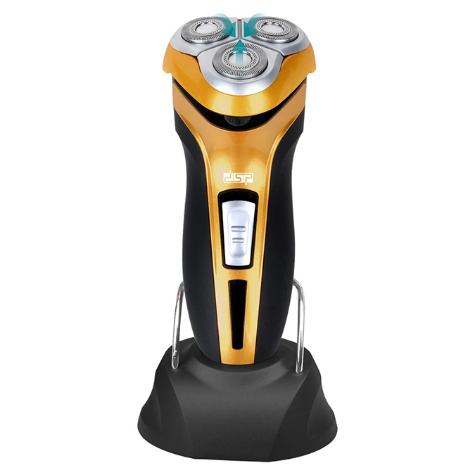 DSP 60015 – Rasoir Électrique Étanche Full Body, Trimmer Intégré,