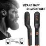 ENZO EN-4007 – Brosse Lissante Électrique pour Barbe & Cheveux