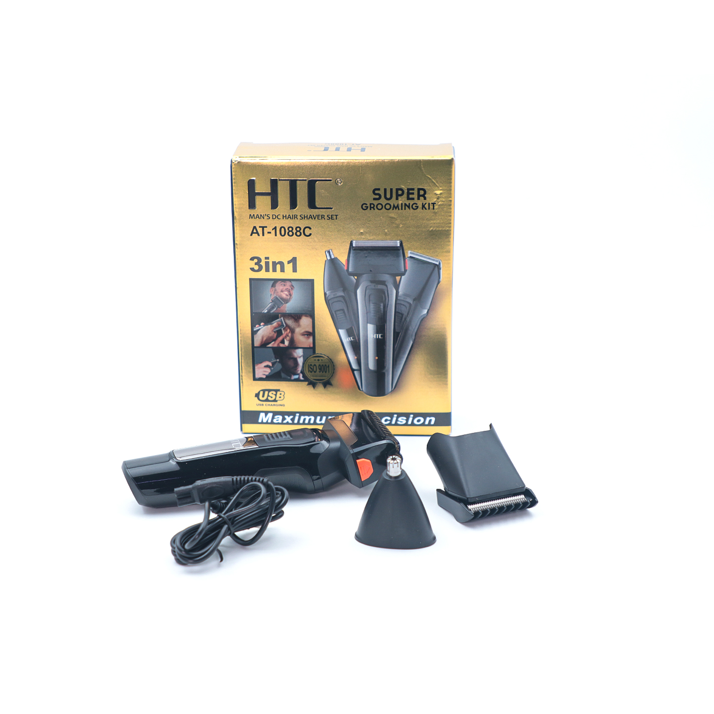HTC AT‑1088C – htc Tondeuse rasoir Multifonctionnelle Professionnelle 3-en-1