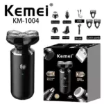 Kemei KM-1004 – Rasoir Électrique Professionnel Rechargeable à 5 Têtes