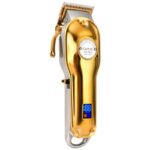 Kemei km-1986 -Tondeuse à cheveux professionnelle pour hommes, rasoir électrique sans fil, avec écran LCD, USB