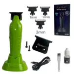 KEMEI KM-2299P – Tondeuse Sans Fil Pro 10W, Autonomie 180 min & Lame T-Blade Zero-Gap
