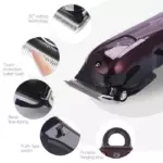 Kemei KM-2600 – Tondeuse Professionnelle Sans Fil 9 W, 120 min d’Autonomie