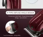 Kemei KM-2600 – Tondeuse Professionnelle Sans Fil 9 W, 120 min d’Autonomie