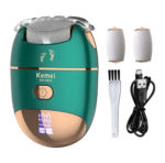KEMEI KM-6865 – Exfoliant Électrique pour Pieds, 2 Vitesses, Étanche
