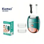 KEMEI KM-6865 – Exfoliant Électrique pour Pieds, 2 Vitesses, Étanche