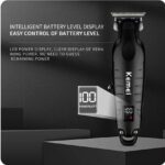 KEMEI KM-T2298 tondeuse kemei noir afficheur lcd 10W - 1200 mah