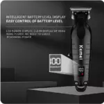 KEMEI KM-T2298 tondeuse kemei noir afficheur lcd 10W - 1200 mah