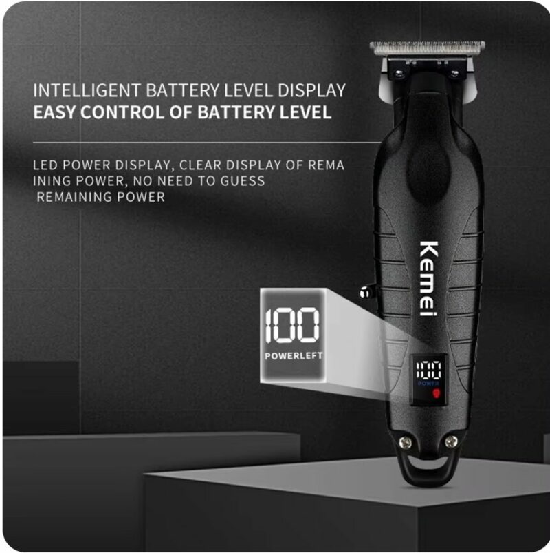 KEMEI KM-T2298 tondeuse kemei noir afficheur lcd 10W - 1200 mah