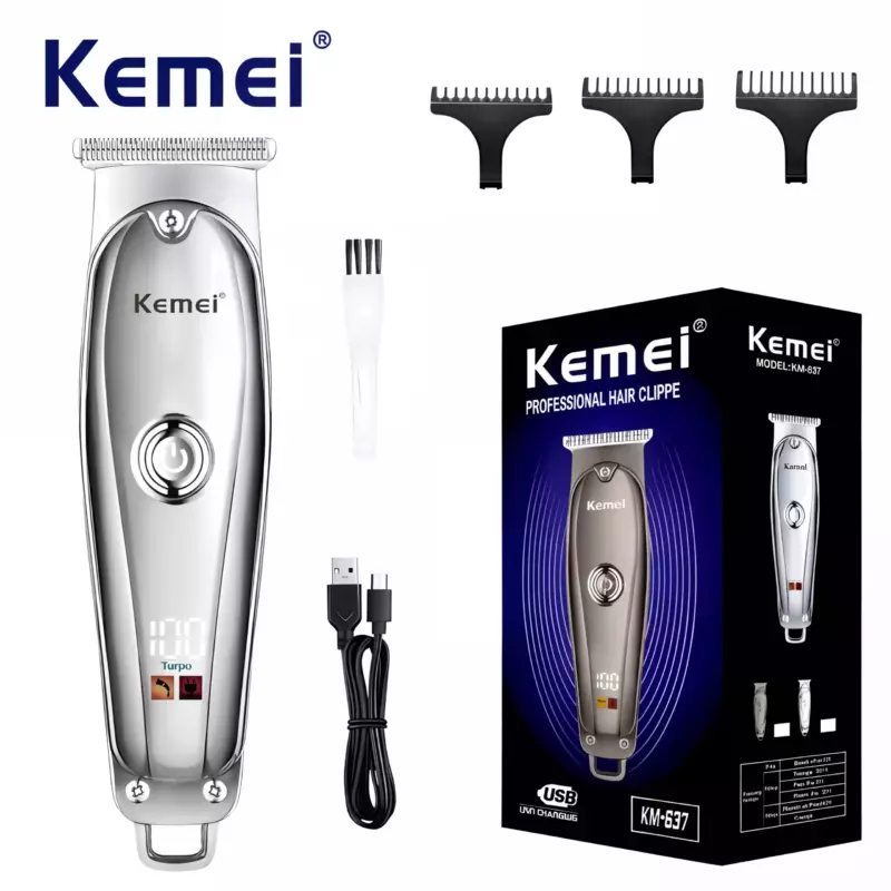 Kemei km-637 tondeuse à cheveux pour homme