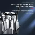 Kemei KM-3236 Tondeuse à cheveux portable 2 en 1 pour homme – Rechargeable pour poils de nez, rasage,