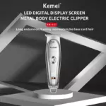 Kemei km-637 tondeuse à cheveux pour homme