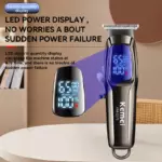 Kemei KM-2273 Professionnel Tondeuse À Cheveux USB Charge Rapide Push Cisaillement Écran LCD